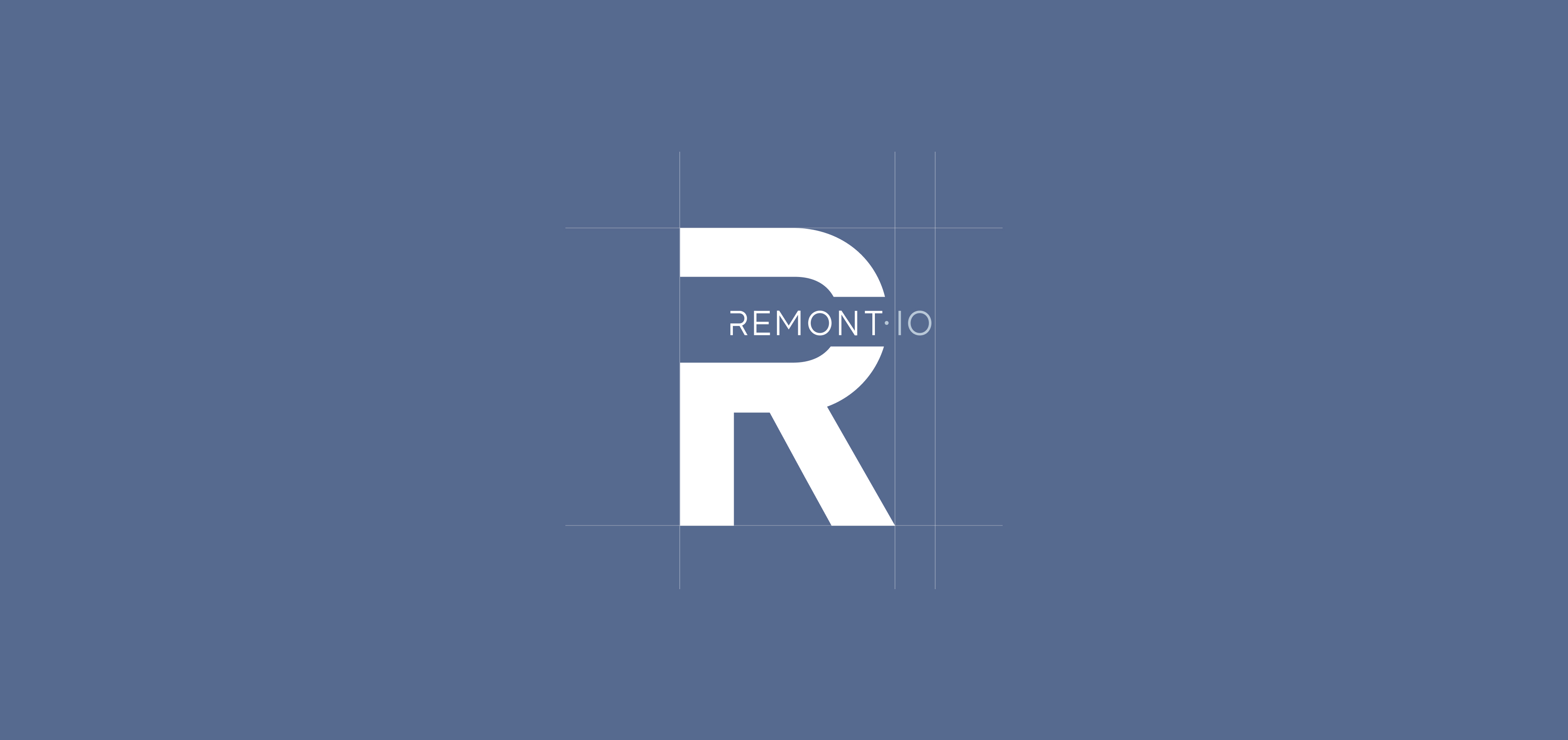 Remont.IO — схема логотипа